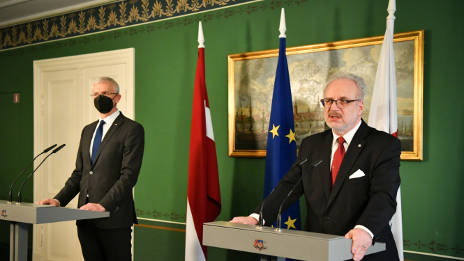 Egils Levits un Krišjānis Kariņš