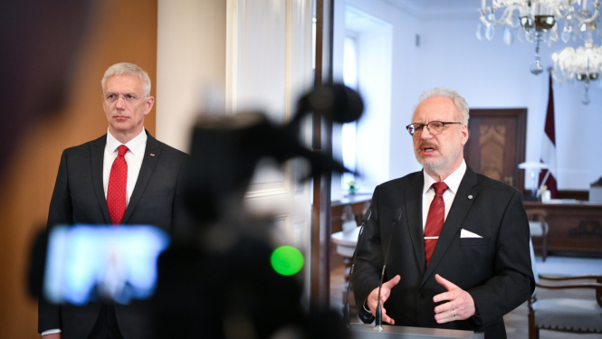 Valsts prezidenta un Ministru prezidenta preses konference