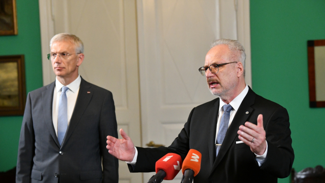 Krišjānis Kariņš un Egils Levits