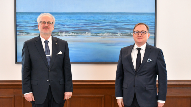 Egils Levits un Mārtiņš Kazāks