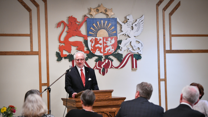 Egils Levits uzrunā Detroitas latviešus