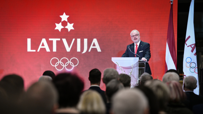 Valsts prezidents Egils Levits piedalās Latvijas Olimpiskās komitejas simtgadei veltītās grāmatas “Olimpiskās medaļas Latvijai” atvēršanas svētkos