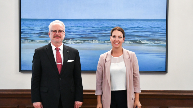 Egils Levits un Anita Muižniece