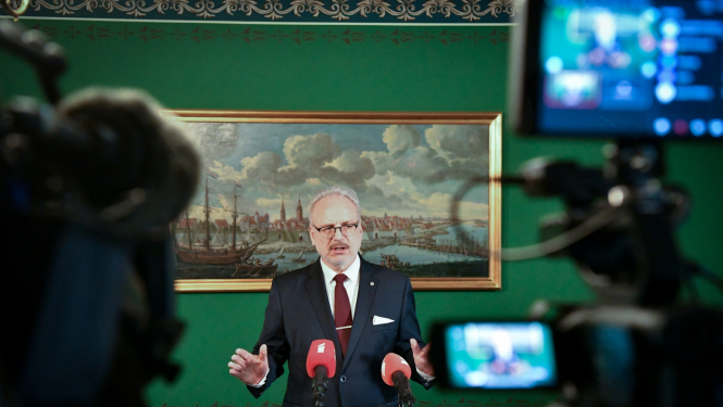 Valsts prezidenta Egila Levita paziņojums medijiem par grozījumiem Latvijas Pareizticīgās Baznīcas likumā 2022. gada 5. septembrī