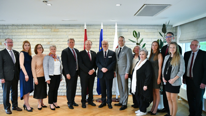 Valsts prezidents Egils Levits tiekas ar PBLA valdes pārstāvjiem