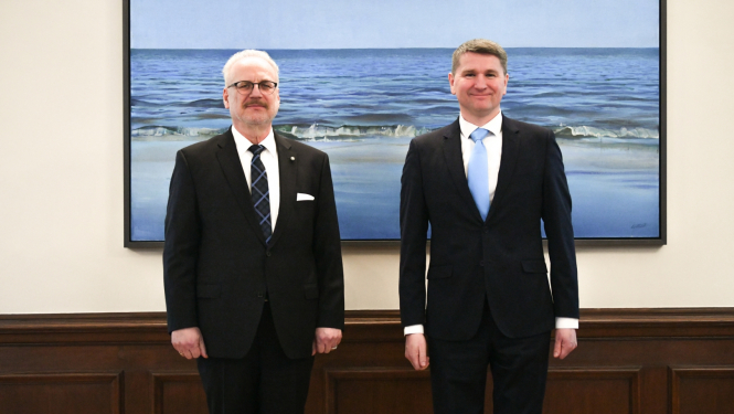 Egils Levits un Māris Sprindžuks