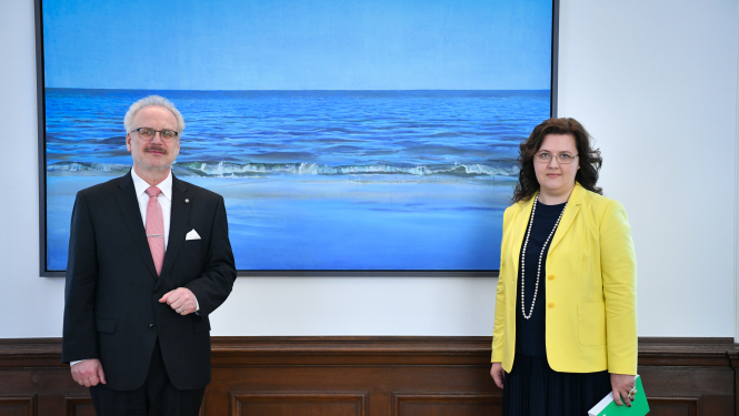 Egils Levits un Kristīne Strada-Rozenberga