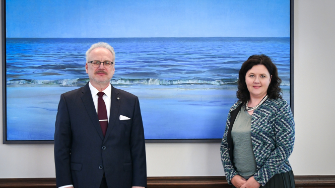 Egils Levits un Kristīne Strada-Rozenberga