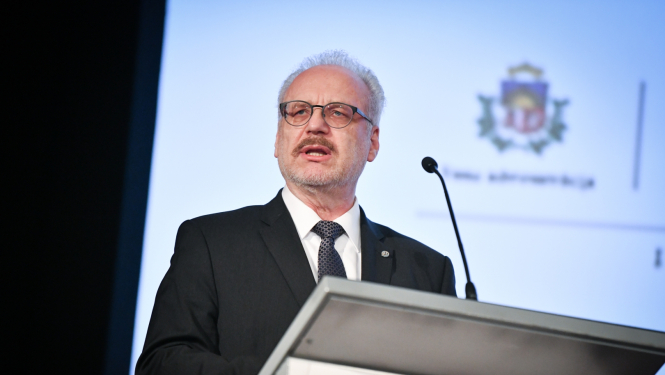 Valsts prezidents Egils Levits piedalās Latvijas tiesnešu konferencē 
