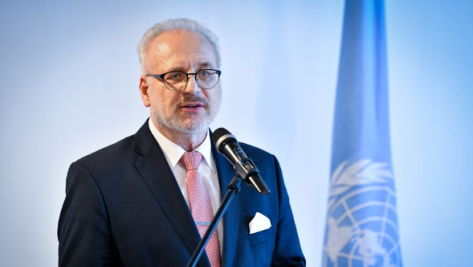 Valsts prezidenta Egila Levita uzruna izstādes “Baltiešu aicinājums Apvienotajām Nācijām” atklāšanā