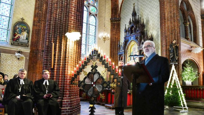 Valsts prezidenta Egila Levita uzruna Viļakas Romas katoļu baznīcā