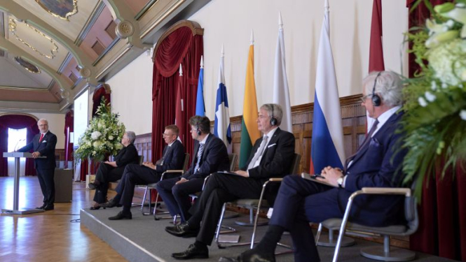 Valsts prezidenta Egila Levita uzruna Latvijas–Krievijas miera līguma parakstīšanas 100. gadadienas pasākumā Rīgas pilī