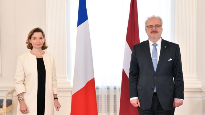 Valsts prezidents akreditē Francijas Republikas vēstnieci Latvijā