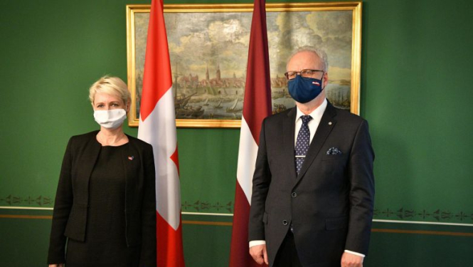 Valsts prezidents: Latvija ir ieinteresēta brīvā pilsoņu kustībā starp ES un Šveici