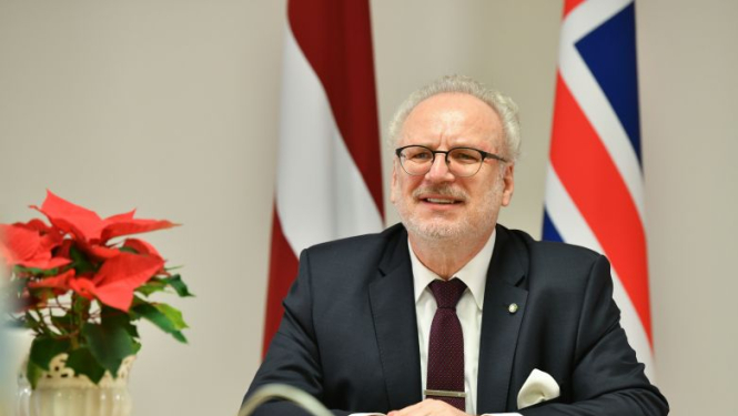 Valsts prezidents tiešsaistes ceremonijā akreditē Islandes Republikas ārkārtējo un pilnvaroto vēstnieku Latvijā