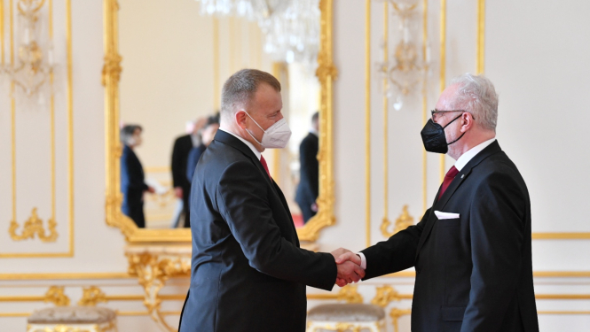 Tikšanās ar Borisu Kolāru, Slovēnijas parlamenta priekšsēdētāju. 