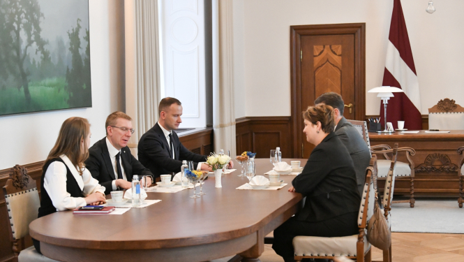 11.01.2024. Valsts prezidenta Edgara Rinkēviča tikšanās ar Ārvalstu investoru padomes Latvijā pārstāvjiem