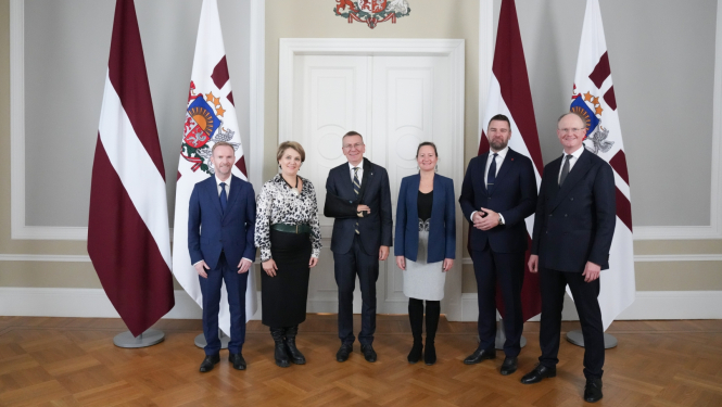 08.10.2024. Valsts prezidenta Edgara Rinkēviča tikšanās ar Ārvalstu investoru padomes Latvijā pārstāvjiem