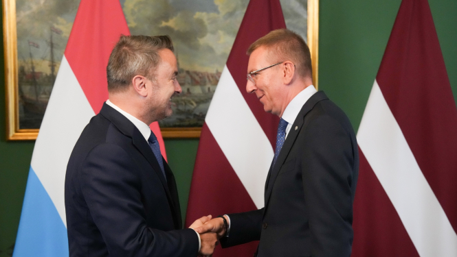 30.07.2024. Valsts prezidenta Edgara Rinkēviča tikšanās ar Luksemburgas Lielhercogistes ārlietu ministru 