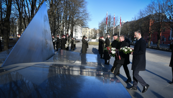 06.03.2024. Valsts prezidenta Edgara Rinkēviča dalība pulkveža Oskara Kalpaka piemiņas pasākumā