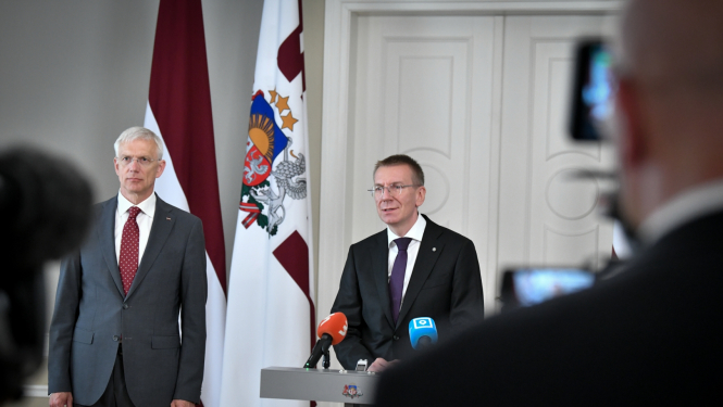 Krišjānis Kariņš un Edgars Rinkēvičs