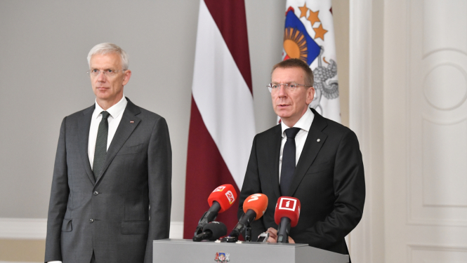 Krišjānis Kariņš un Edgars Rinkēvičs