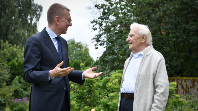 Edgars Rinkēvičs un Jānis Kubilis