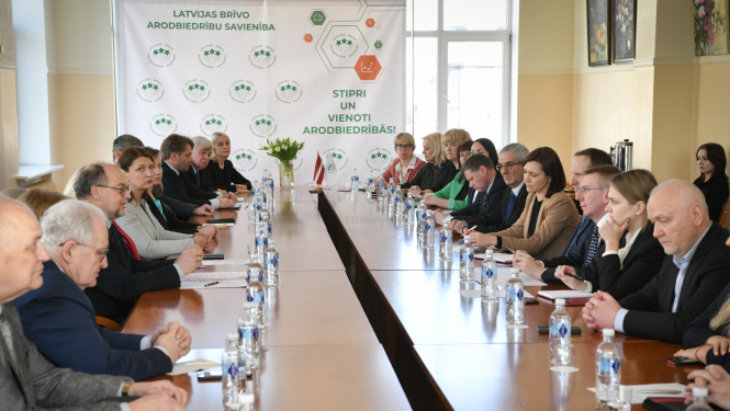 04.03.2024. Valsts prezidenta Edgara Rinkēviča tikšanās ar Latvijas Brīvo arodbiedrību savienības biedriem
