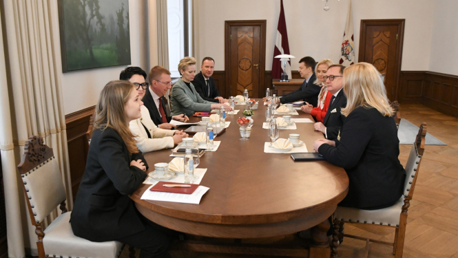 05.04.2024. Valsts prezidenta Edgara Rinkēviča tikšanās ar Latvijas Bankas vadību