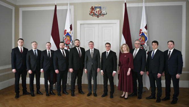 30.01.2024. Valsts prezidenta Edgara Rinkēviča tikšanās ar Saeimas frakcijas “Nacionālā apvienība” pārstāvjiem