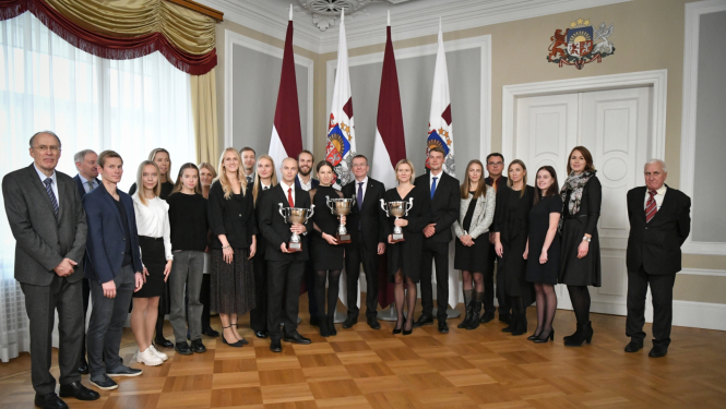 26.10.2023. “Valsts prezidenta balvas vieglatlētikā 2023” laureātu apbalvošana Rīgas pilī.