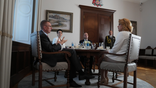 05.06.2024.Valsts prezidenta Edgara Rinkēviča tikšanās ar Ministru prezidenti Eviku Siliņu