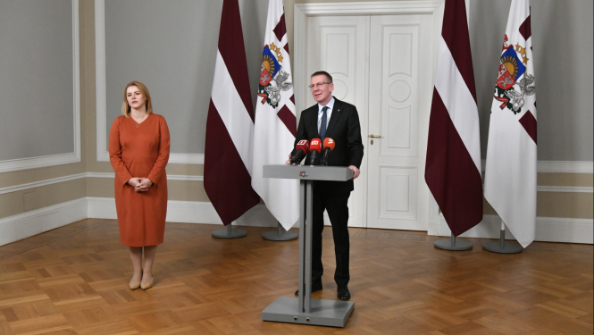 03.04.2024. Valsts prezidenta Edgara Rinkēviča tikšanās ar Ministru prezidenti Eviku Siliņu