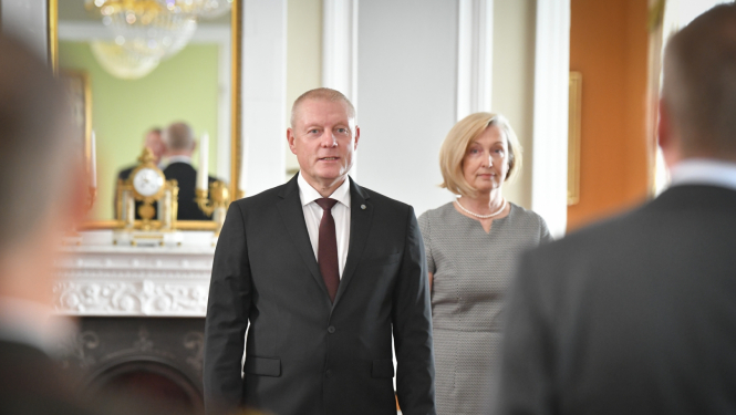 04.09.2023. Akreditācijas vēstules pasniegšana Latvijas Republikas ārkārtējam un pilnvarotajam vēstniekam Azerbaidžānas Republikā Edgaram Skujam