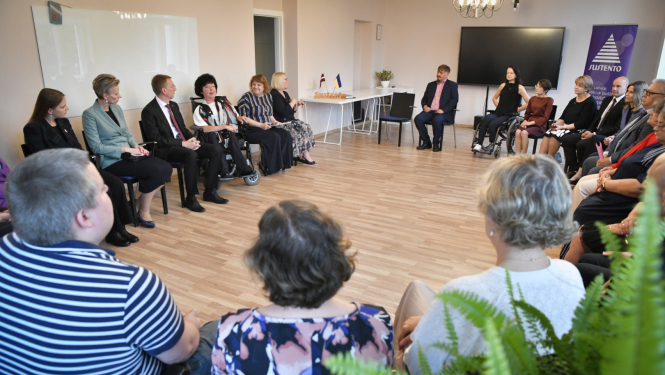 05.09.2023. Valsts prezidenta Edgara Rinkēviča tikšanās ar Latvijas Cilvēku ar īpašām vajadzībām sadarbības organizācijas SUSTENTO pārstāvjiem