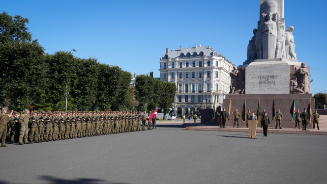 06.09.2024. Valsts prezidenta Edgara Rinkēviča dalība Valsts aizsardzības dienesta un militārās pamatapmācības karavīru zvēresta došanas ceremonijā