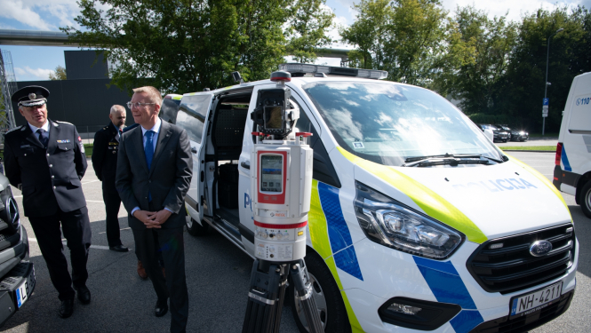 09.08.2023. Valsts prezidents Edgars Rinkēvičs apmeklē Valsts policiju