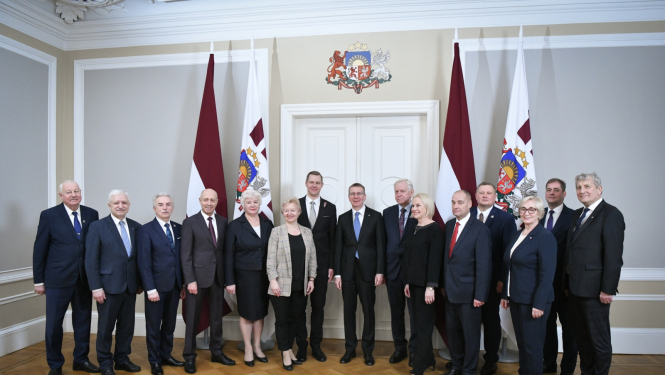 23.01.2024. Valsts prezidenta Edgara Rinkēviča tikšanās ar Saeimas frakcijas “Zaļo un Zemnieku savienība” pārstāvjiem