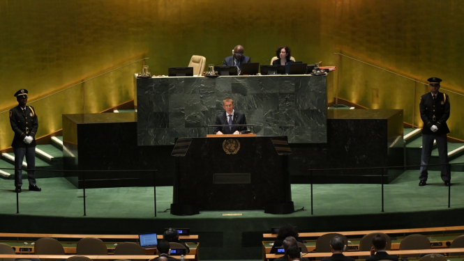 Valsts prezidenta Edgara Rinkēviča uzruna Apvienoto Nāciju Organizācijas Ģenerālās asamblejas 78. sesijā Ņujorkā