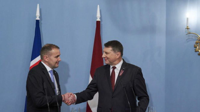 Valsts prezidenta Raimonda Vējoņa paziņojums presei pēc tikšanās ar Islandes prezidentu Gudni Jouhannesonu