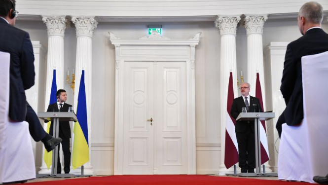 Latvijas Valsts prezidenta uzruna preses konferencē Ukrainas prezidenta oficiālās vizītes laikā Latvijā