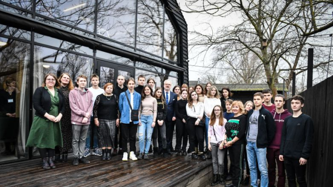 Valsts prezidents Egils Levits apmeklē Žaņa Lipkes memoriālu