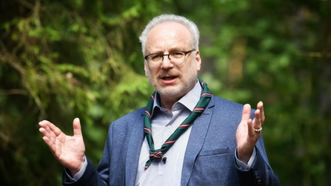 Valsts prezidenta Egila Levita uzruna Latvijas Skautu un gaidu centrālās organizācijas 30 gadu jubilejas pasākumā