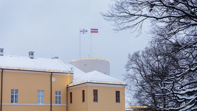 20.12.2023. Rīgas pils ziemā