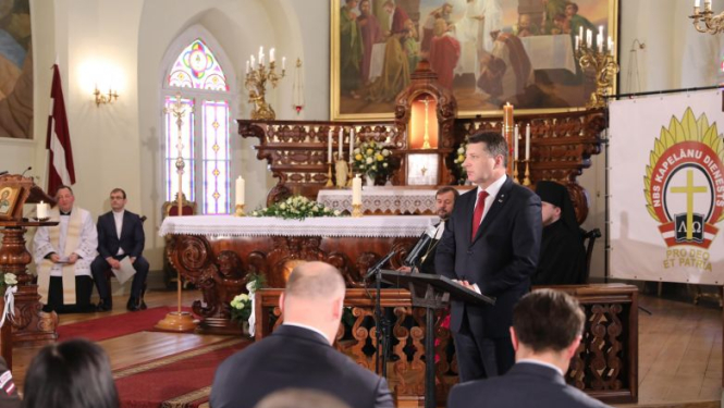 Valsts prezidents sveic Nacionālo Bruņoto spēku Kapelānu dienestu 25. gadadienā