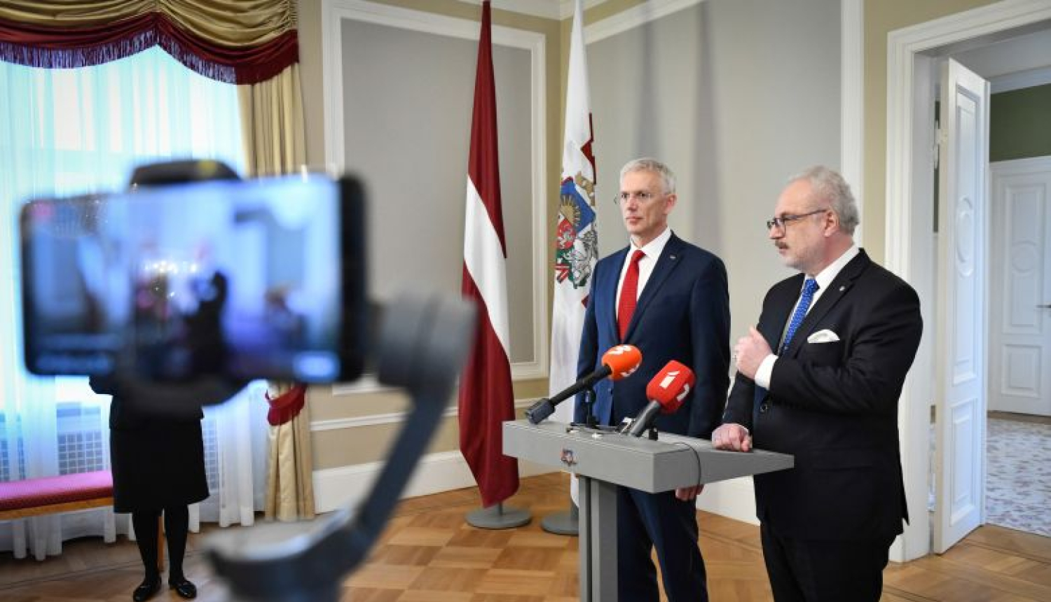 Valsts prezidenta Egila Levita tikšanās ar Ministru prezidentu Krišjāni Kariņu