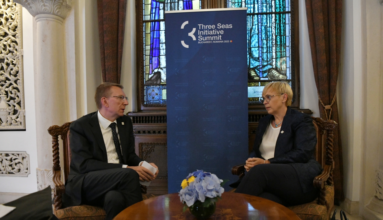 06.09.2023. Valsts prezidenta Edgara Rinkēviča tikšanās ar Slovēnijas prezidenti Natašu Pircu Musaru (Nataša Pirc Musar)