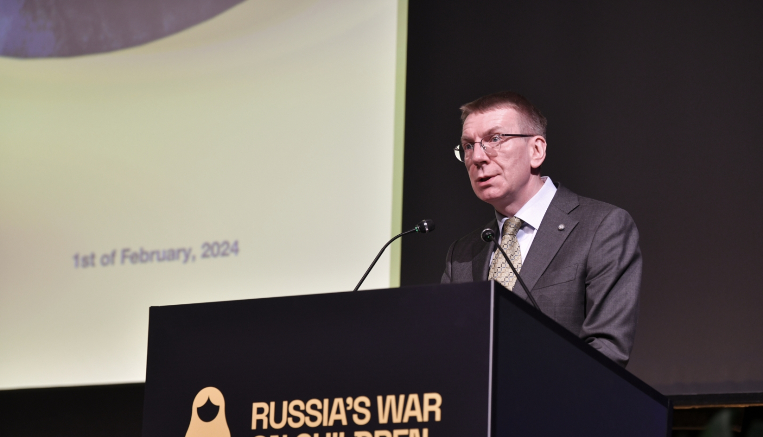 01.02.2024. Valsts prezidenta Edgara Rinkēviča dalība konferencē “Russia's War on Children”