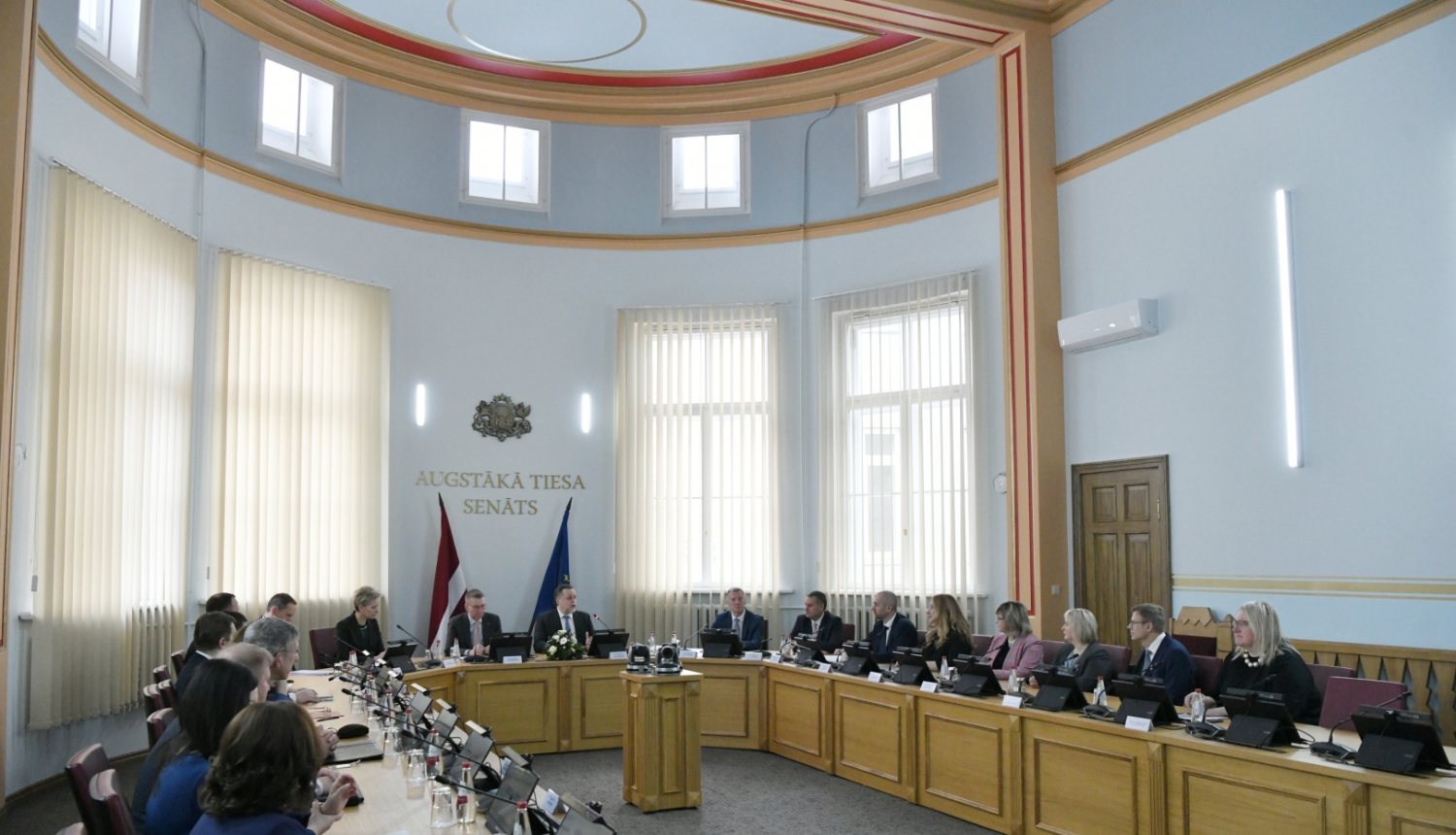 09.02.2024. Valsts prezidenta Edgara Rinkēviča dalība Tieslietu padomes sēdē