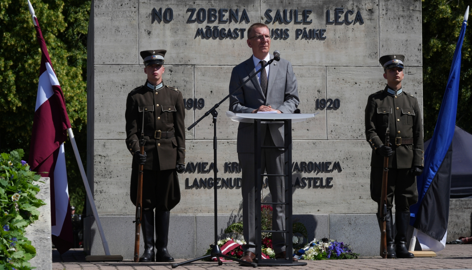 22.06.2024. Valsts prezidenta Edgara Rinkēviča uzruna Cēsu kauju 105. gadadienā